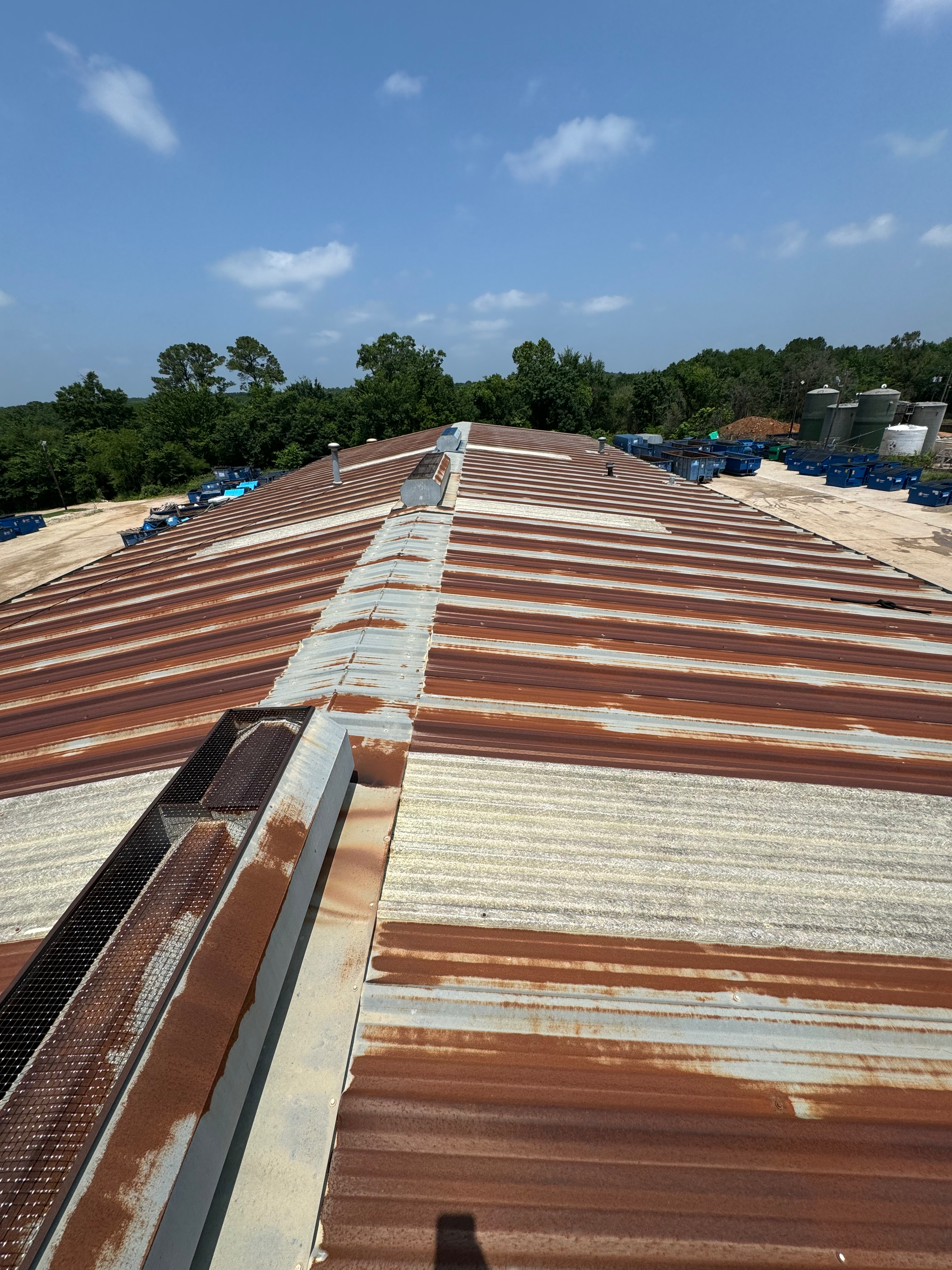 Metal roof panel installation — Republic Services Kilgore