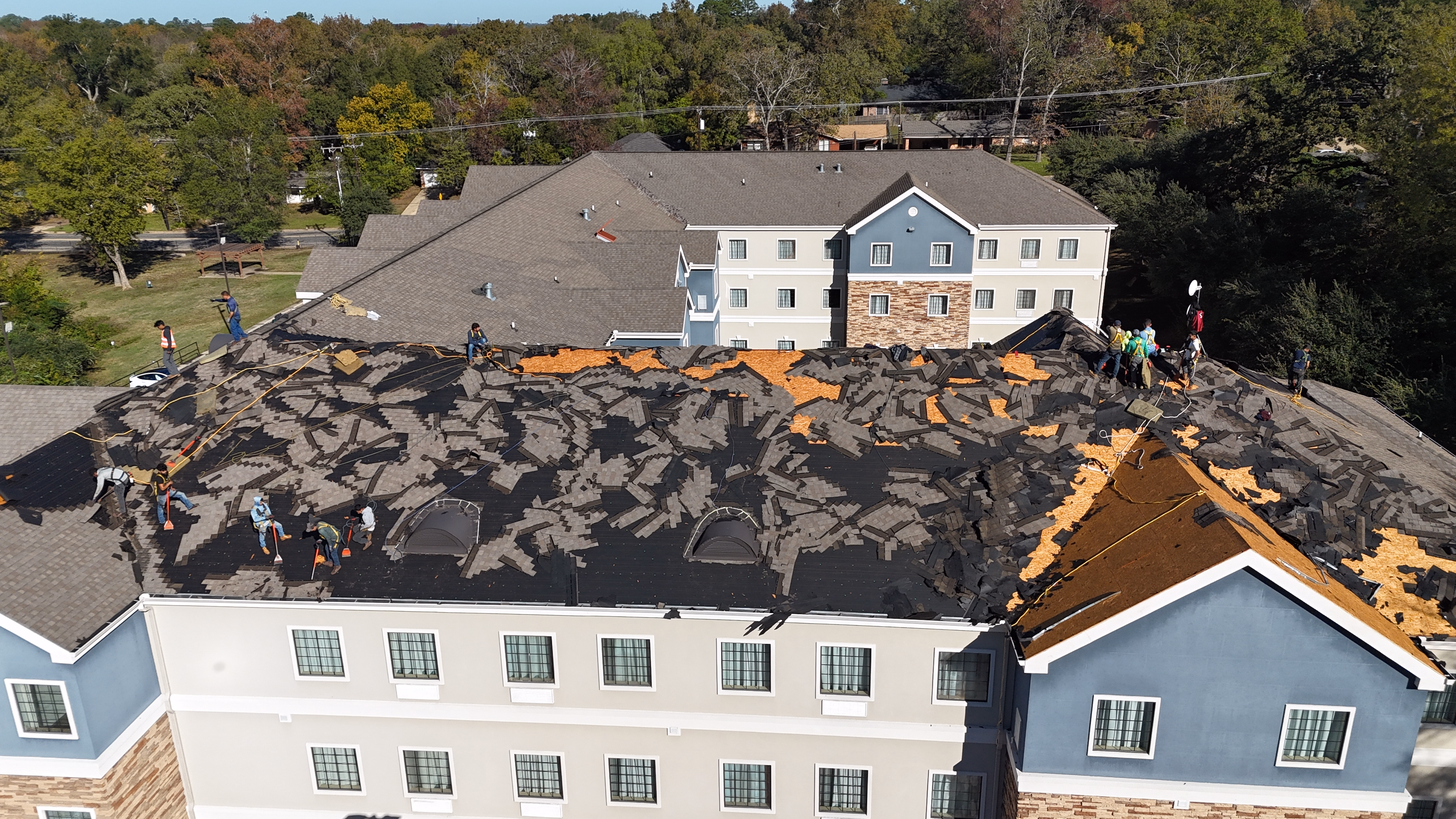 Commercial asphalt shingle roof installation — Tyler, Texas