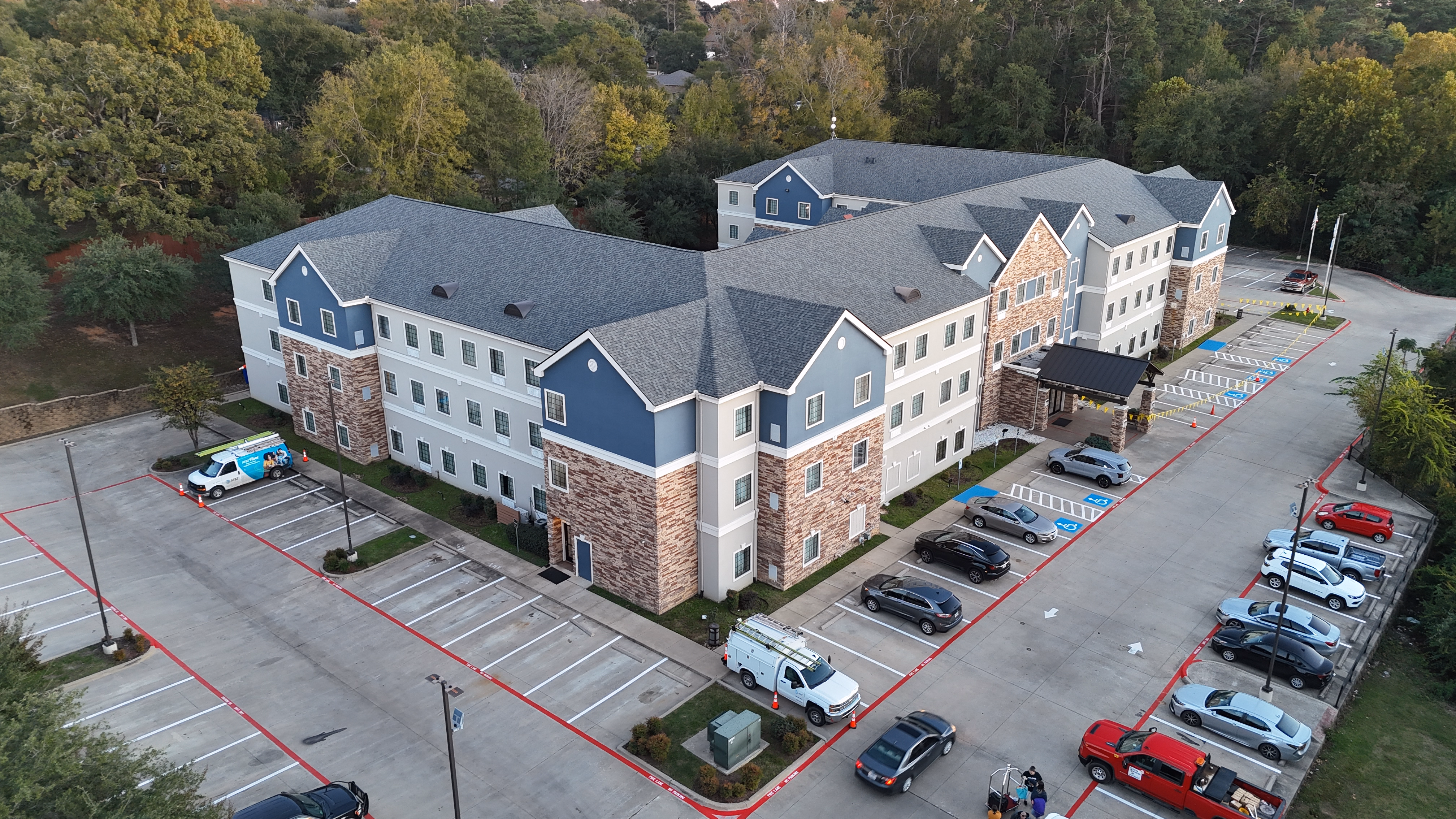 Commercial property shingle roof installation — Tyler, TX