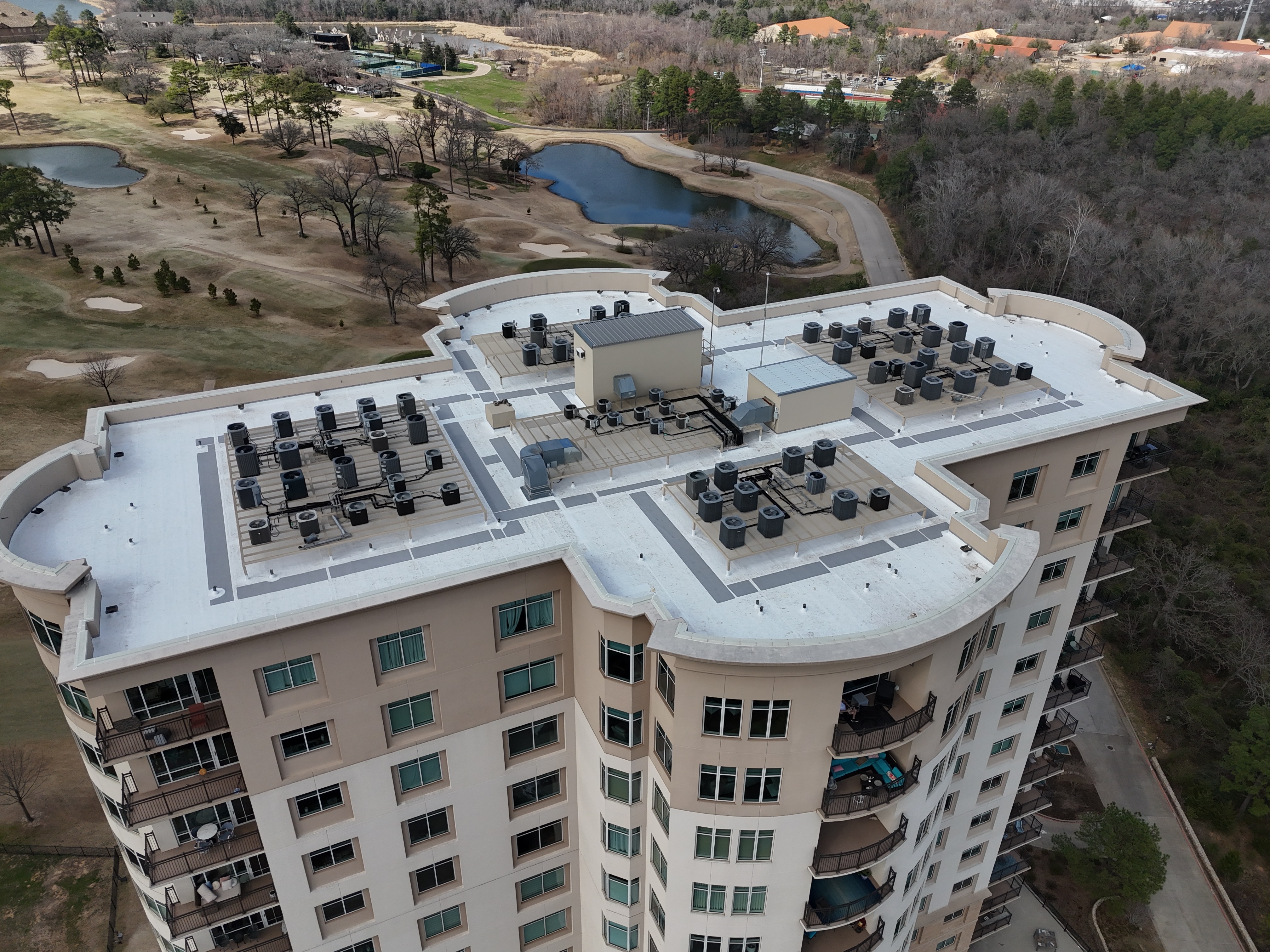 The Stretford at Cascades Golf Course - TPO Full Adhere NDL Replacement in Tyler, TX