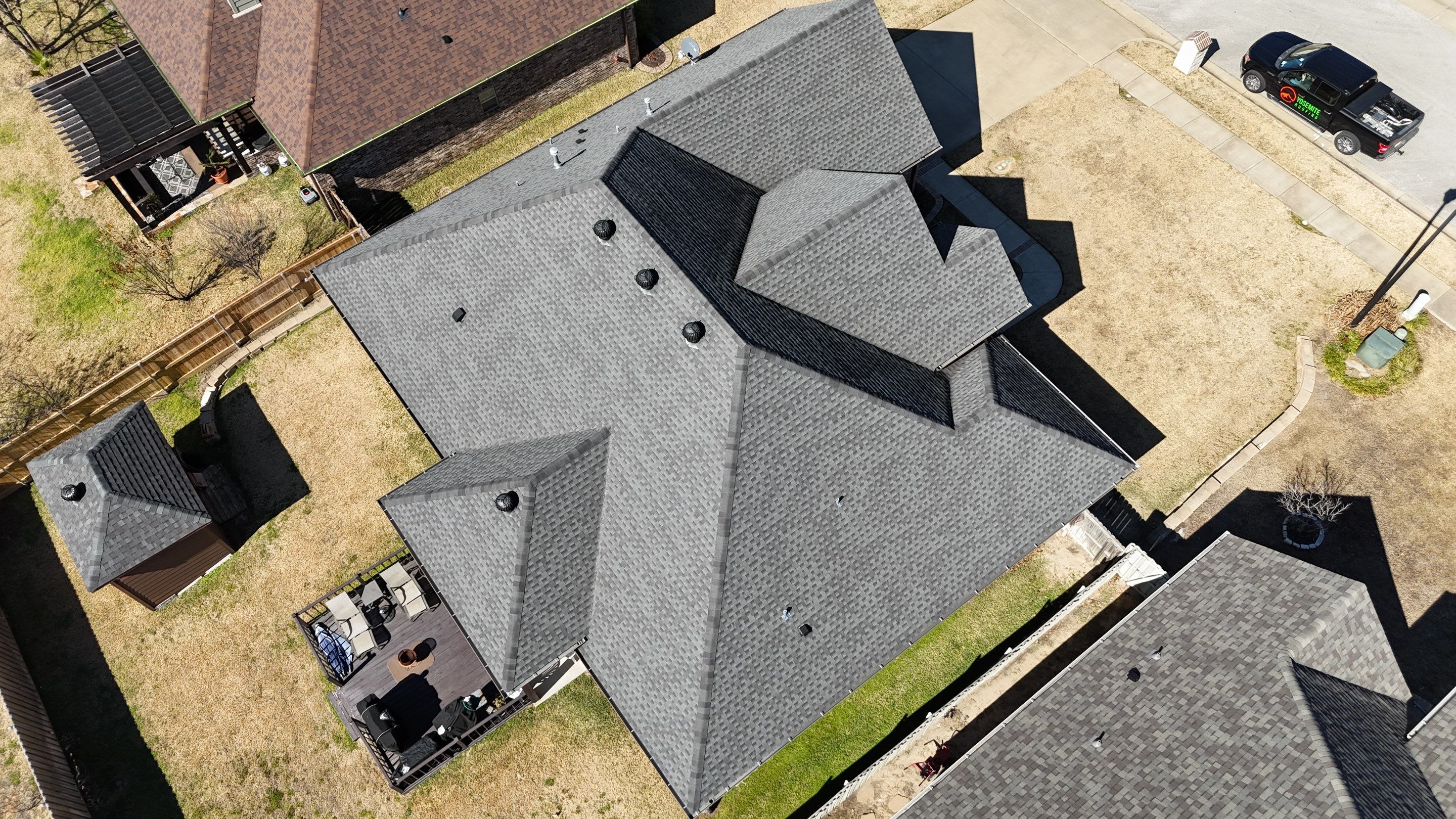 Residential storm damage roof repair in Tyler Texas